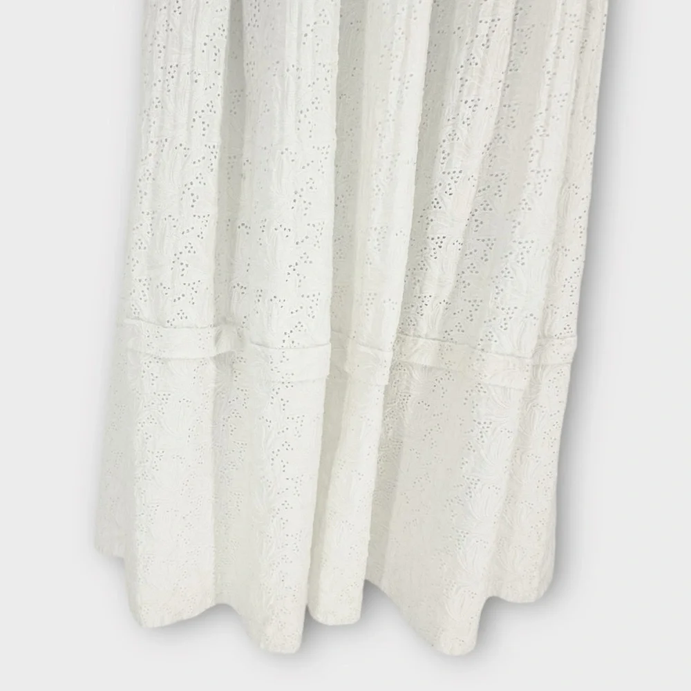 NICHOLAS Featherington Eyelet Empire Waist Midi Dress‎ EUC Size 2 Cottagecore